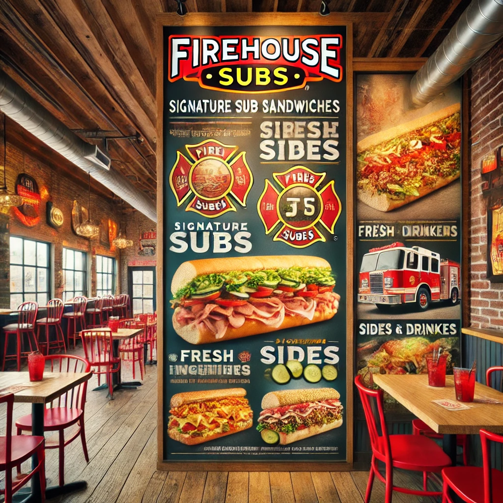 firehouse subs menu