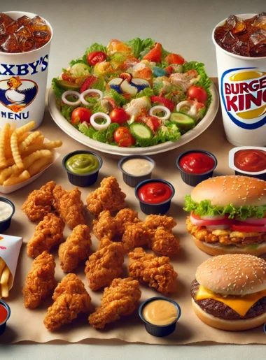 zaxbys menu vs burger king menu