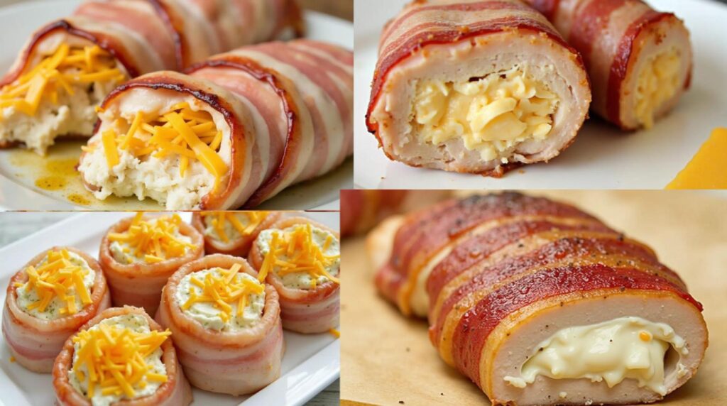 cream cheese filled chicken wrapped in bacon4