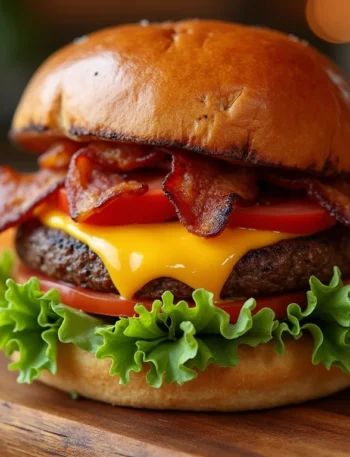 Stuffed Burgers & cheddar cheese