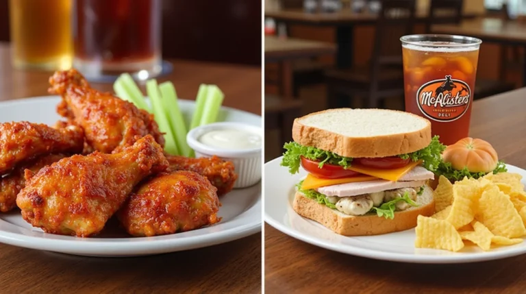 wingstop Menu Vs mcalister's Menu