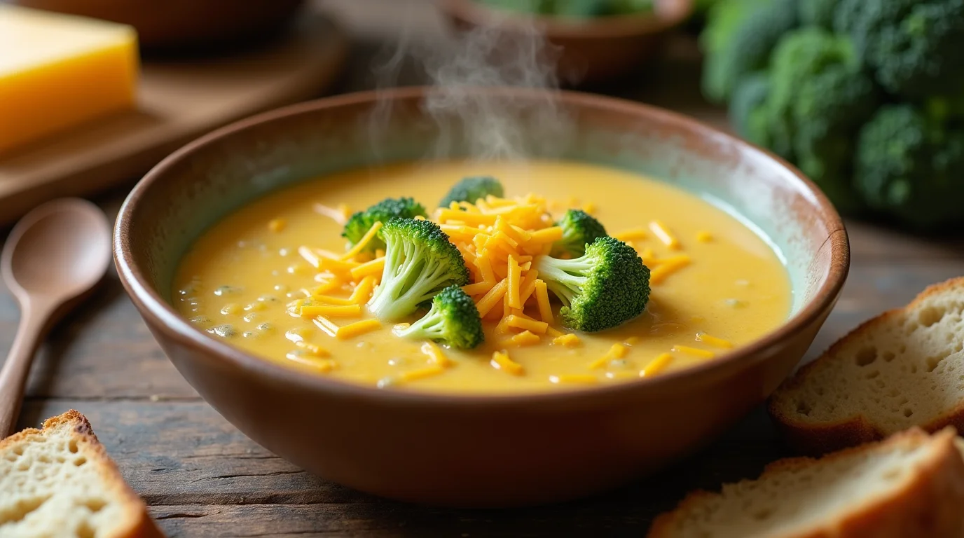 Broccoli and cheddar cheese Soup