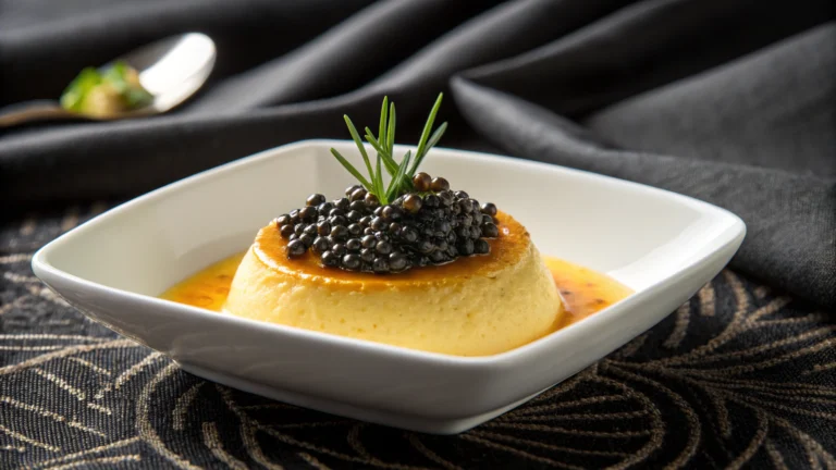 Beluga Caviar on Sea Urchin Custard