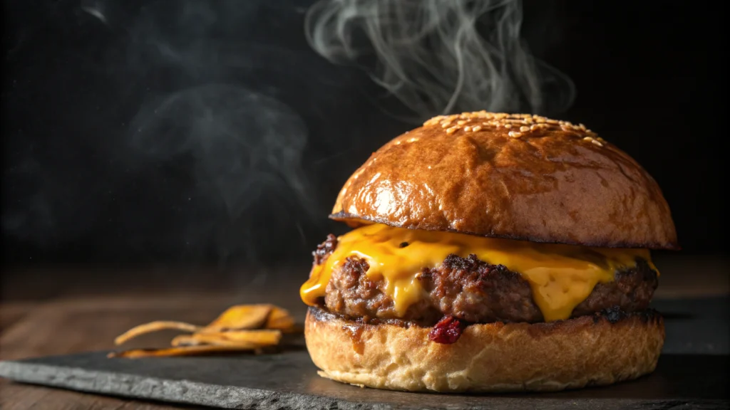 Colby Jack Cheese Stuffed Burgers