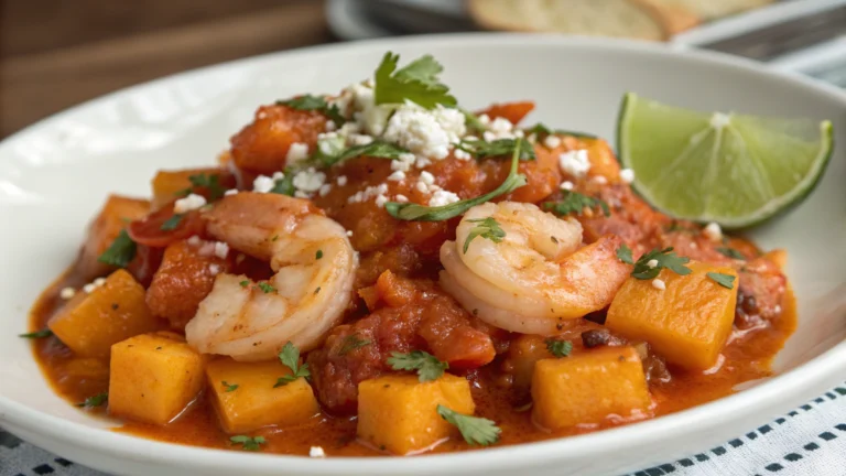 Calabaza con Camarones