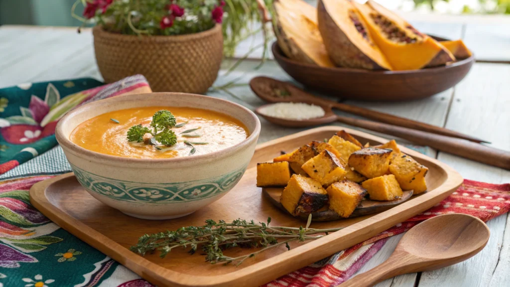Crema de Calabaza y Coco