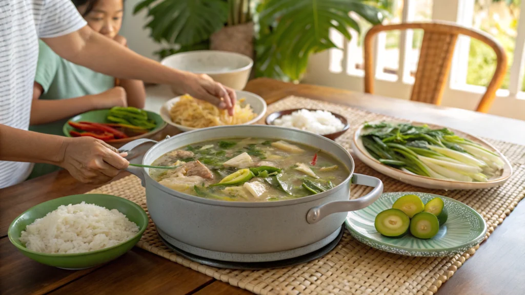 Filipino Tinola with Green papaya 11
