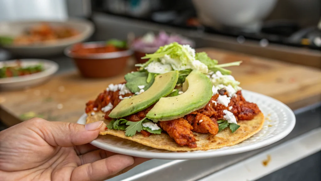 Tostadas de Tingawith cotija