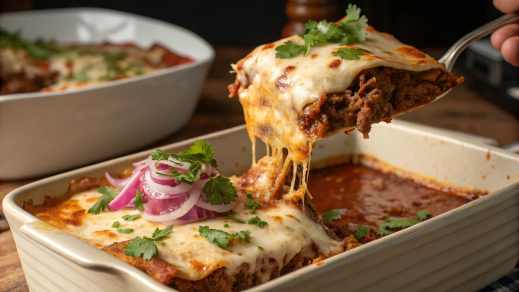 Lasagna with Birria bomb