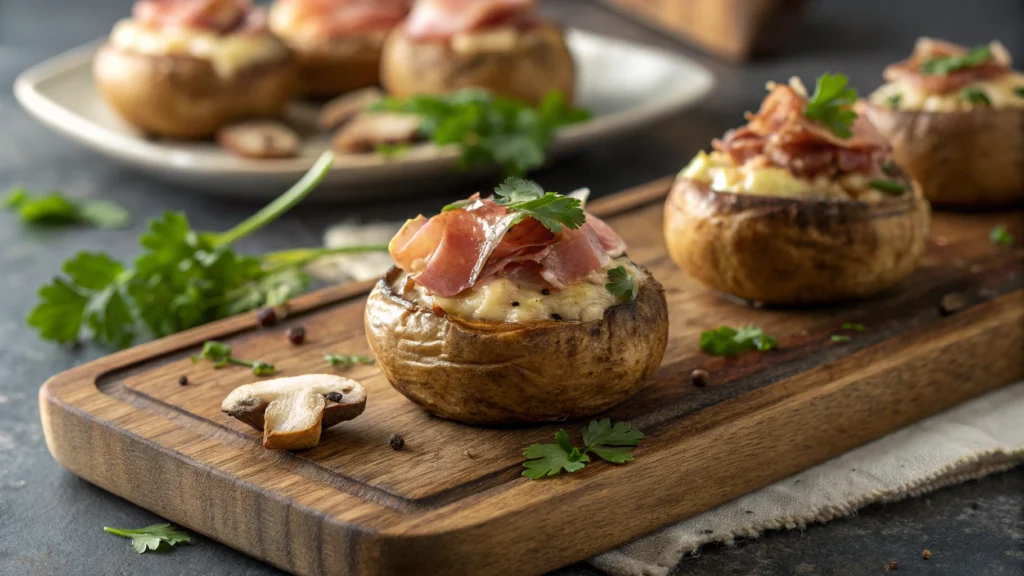 Stuffed Mushrooms with Prosciuttini