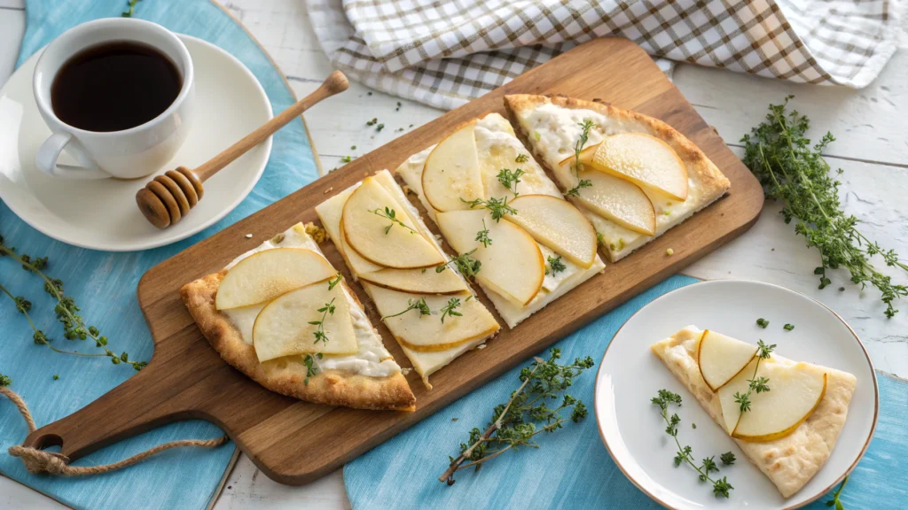Pear and Grana padano Flatbread