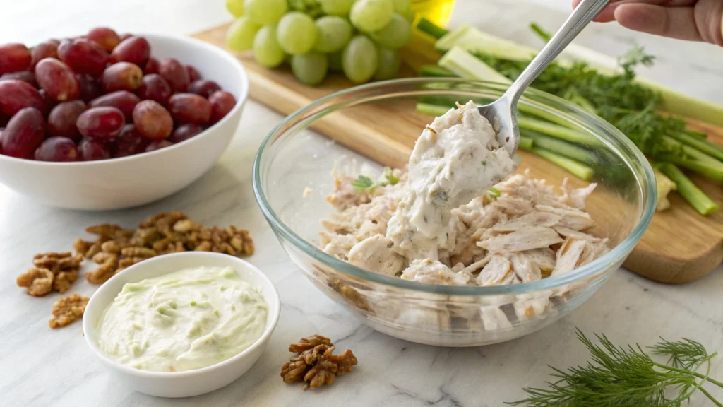 Greek Yogurt Chicken Salad(ratio yogurt)
