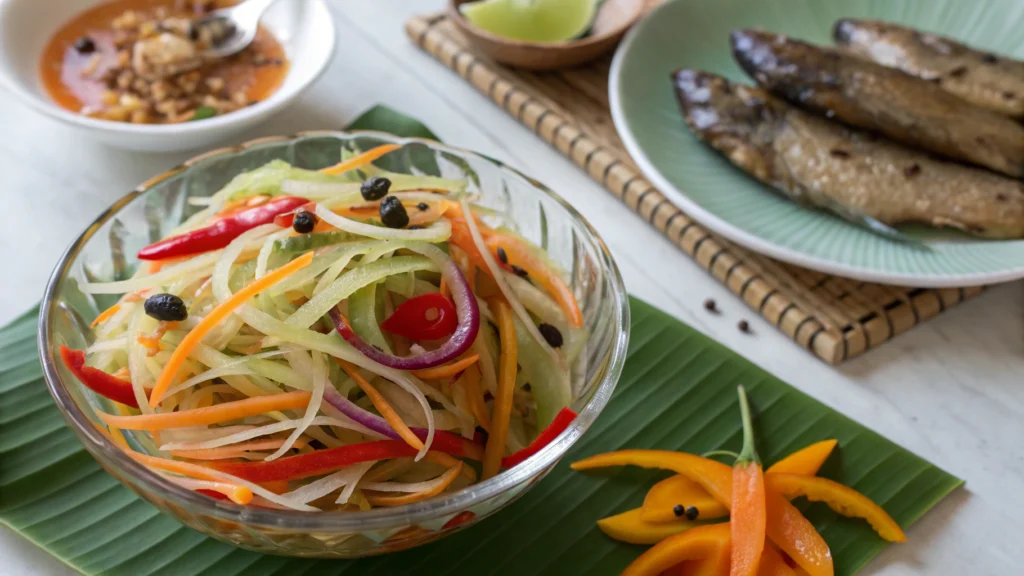 Atchara with Green Papaya
