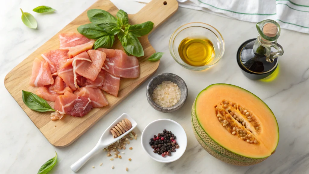 Prosciuttini and Melon ingredients