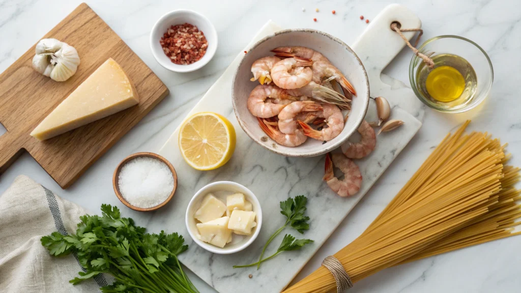 Shrimp and Langostino ingredients