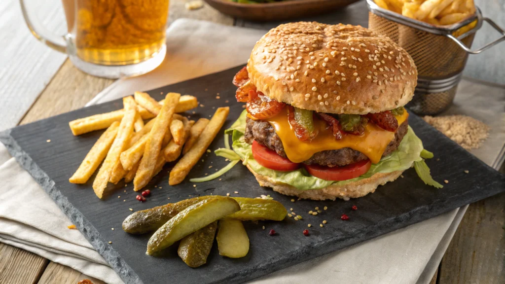 Colby Jack Cheese Stuffed Burgers 1