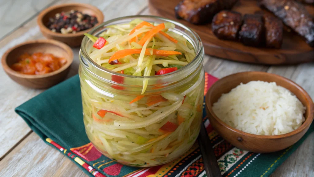 Atchara with Green Papaya 1