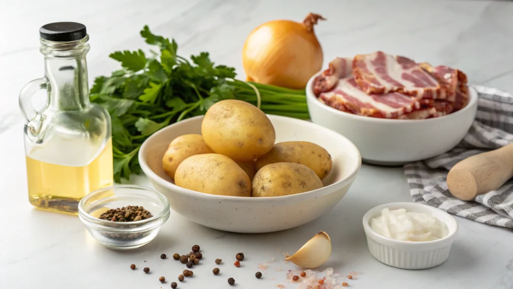 German Potato Salad & white pepper ingredients