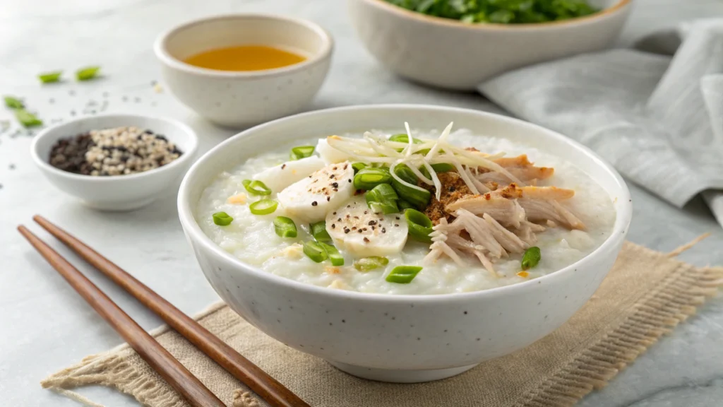 Rice Porridge)recipe-White pepper