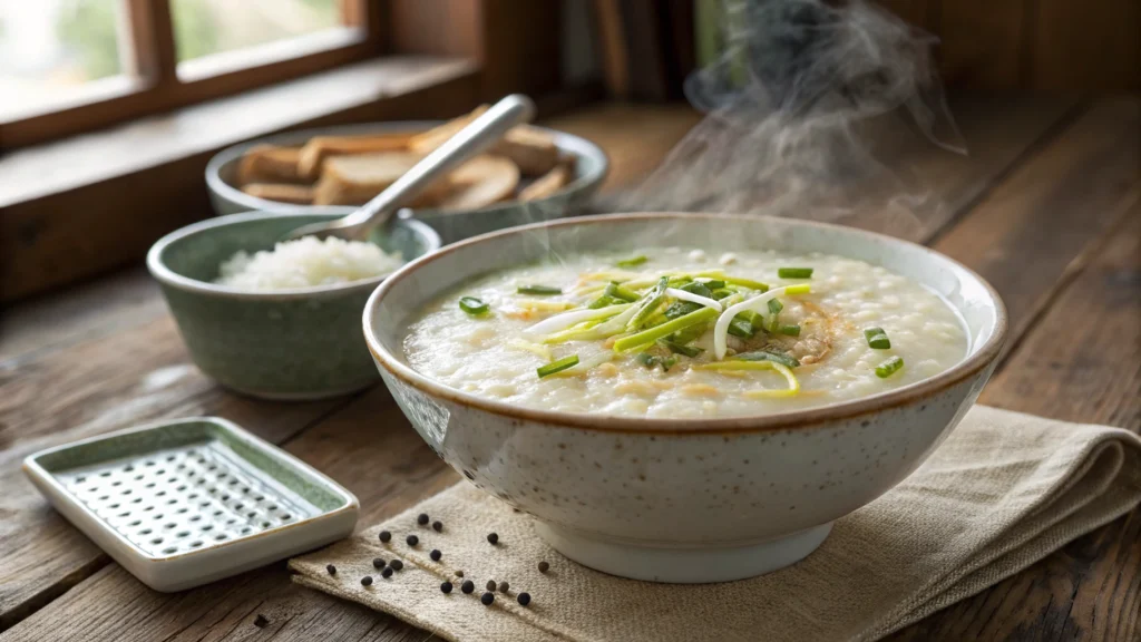 Rice Porridge)recipe-White pepper