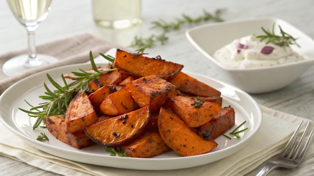 Sumac(sumaksläktet)-Roasted Sweet Potatoes recipe