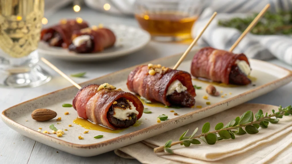 Beef Bacon-Wrapped Dates recipe