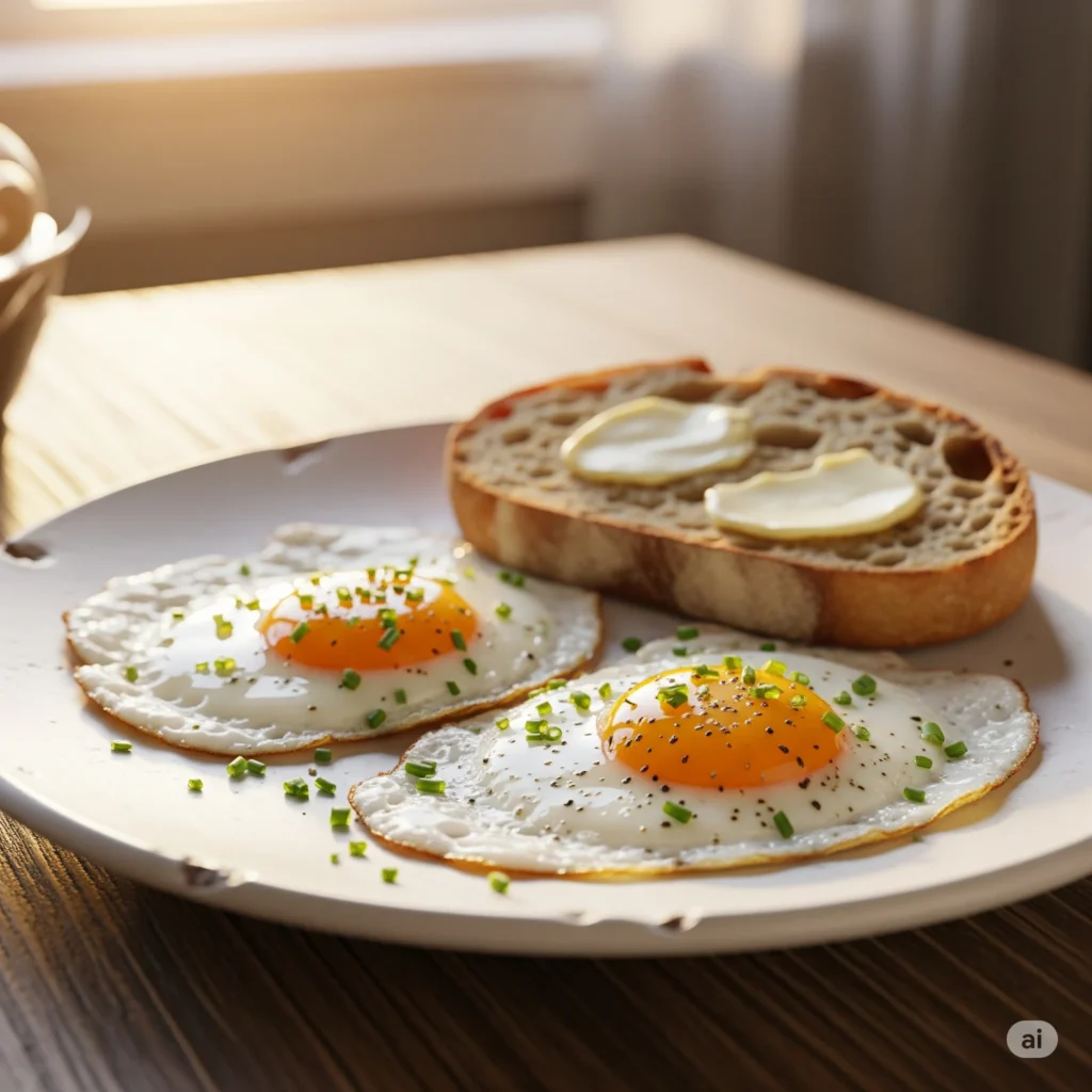 over easy eggs