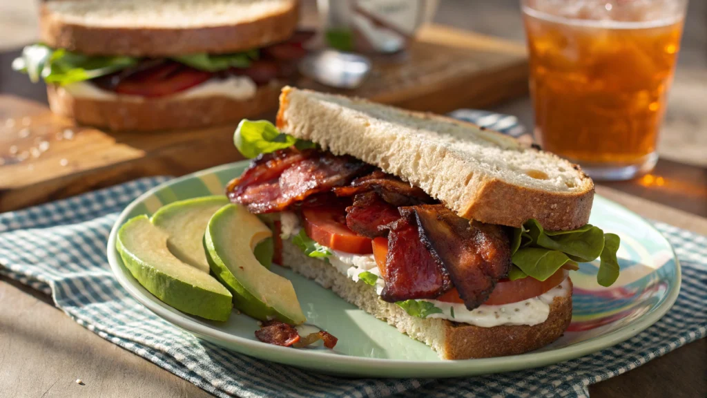 Beef Bacon BLT Sandwich recipe