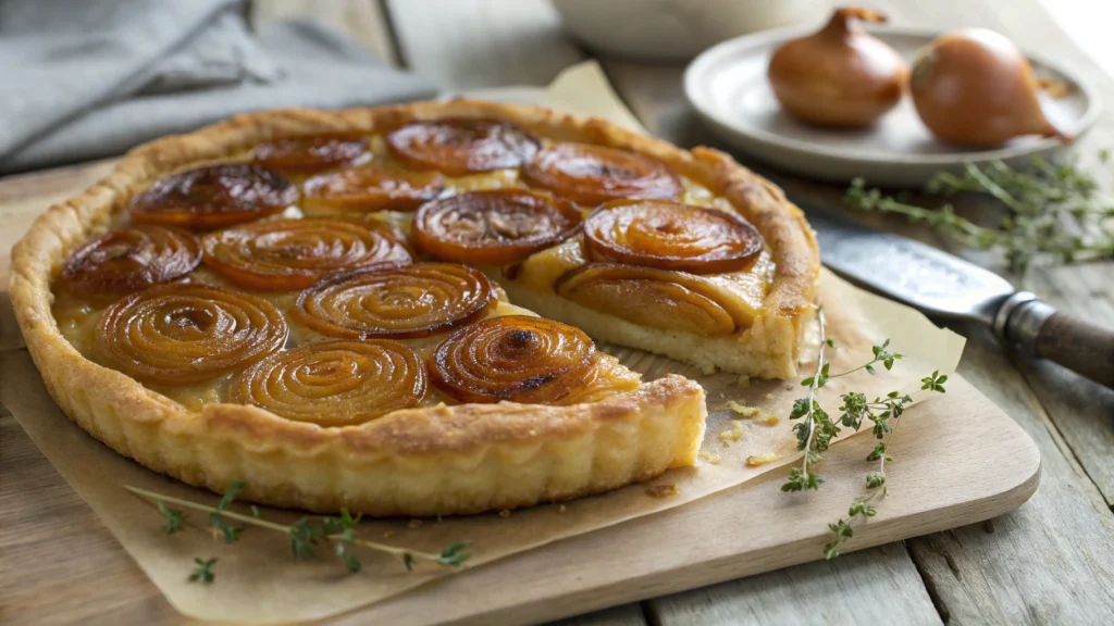 Caramelized Shallots Tarte Tatin